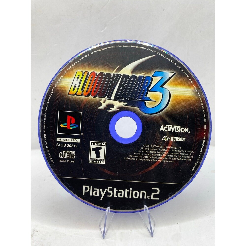 Bloody Roar 3 (Sony PlayStation 2, 2001) PS2 DISC ONLY Clean pristine
